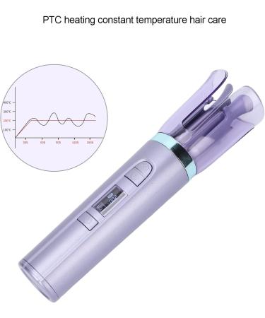 Automatic Hair Curler Rotating Curling Iron with 6 Gears Heat Settings USB Cordless Intelligent Ceramic Hair Curling Iron Wand with LCD Display for Styling Hair - Buy Online on GoSupps.com