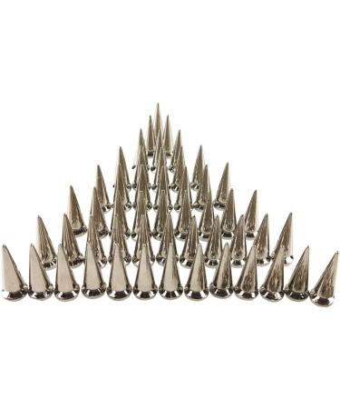 50PCS Silvery Cone Spikes Metallic Screw Back Studs - DIY Craft Rivets Punk 10x25mm - Buy Online on GoSupps.com