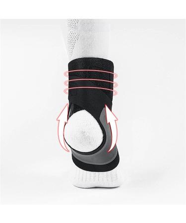 Ankle Braces for Cycling Running & Basketball | Men's & Women's Plantar Fasciitis Support - Injury Recovery (Color: Black Size: L - Buy Online on GoSupps.com