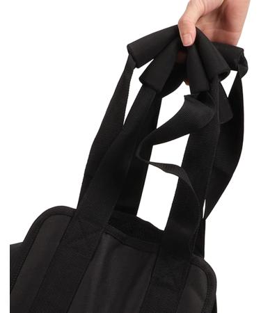 Natudeco Black Transfer Belt - Double Handle Breathable Oxford Fabric Ideal for Patient Lifting & Elderly Care - Buy Online on GoSupps.com