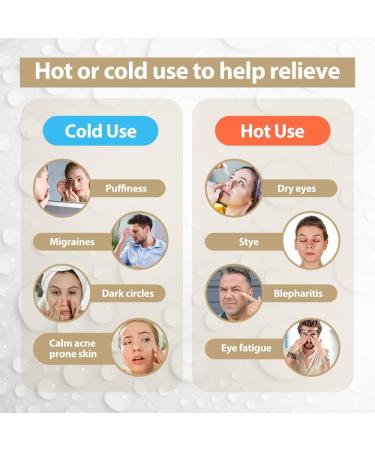 NEWGO Eye Mask Cooling Mask Face Cooling Mask for Migraines Headaches Swollen Tired Eyes Dark Circles Sinus Pain Ice Eye Mask (Gold) Light gold - Buy Online on GoSupps.com