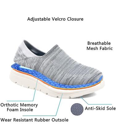 Homesally Medical Shoes for Swollen Feet - Women's Diabetic Orthopedic Shoes - Wide Width Adjustable Edema Sneakers - Best Gifts for Seniors - Size 42EU/Label 44 Black - Buy Online on GoSupps.com