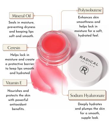 Radical Skincare Lip Recovery Mask - Intensive Hyaluronic Complex for Deep Hydration & Repair Nourishing Lip for Dry Chapped Lips - Buy Online on GoSupps.com