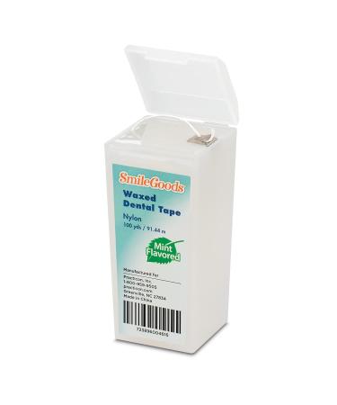 SmileGoods Waxed Dental Tape - 100 Yards Mint Flavored | International Shipping Available - Buy Online on GoSupps.com