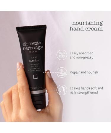 Elemental Herbology Hand Nutrition Cream 1.7 Fl Oz - Moisturizing Keratin & Vitamin E - Nourishing Apricot Butter - Soft Skin - Cruelty Free - International Shipping Available - Buy Online on GoSupps.com