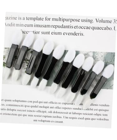 FOMIYES 50pcs Disposable Makeup Oval Makeup Brush Eyeshadow Eye Shadow Brush Double Head M White - Buy Online on GoSupps.com