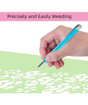 3-Piece Craft Weeding Tool Set for Vinyl - Precision Weeding Pin Pen and Stainless Steel Point - Green Blue Purple - Buy Online on GoSupps.com