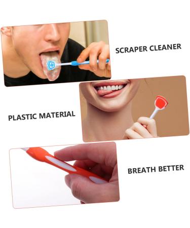 Gleavi Tongue Cleaning Brush Set | 4 Reusable Silicone Tongue Scrapers for Adults | Effective Oral Hygiene Tool - Buy Online on GoSupps.com