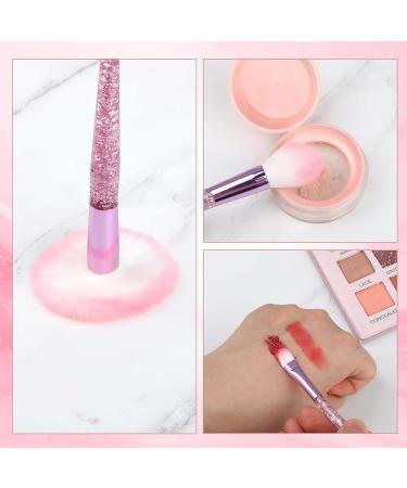 10 PCS Glitter Crystal Makeup Brush Set - Cute Bling Professional Synthetic Brushes for Eyes Lips & Face - Perfect for Women - Shop Internationally - Buy Online on GoSupps.com