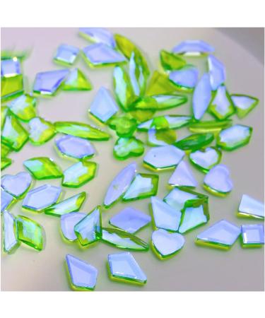 FEIlei 50Pcs Mixed Glass Crystal Hybrid Diamond Rhinestones Nail Art Decorations Drop Rhombus Flatback Stones 3D Gems - Buy Online on GoSupps.com