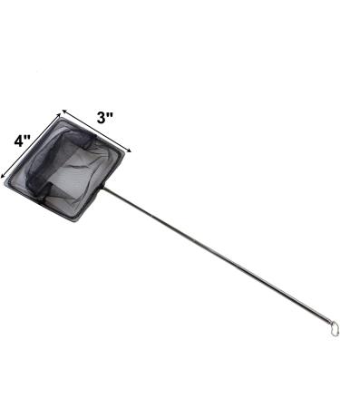 AQUANEAT 4 Inch Fish Net with Long Adjustable Handle | Aquarium Fish Tank Net - Buy Online on GoSupps.com