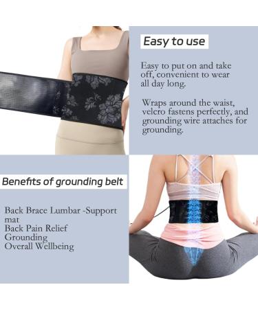 Grounding Mat & Belt Band - Lumbar Support Pad for Back Pain Relief | Enhance Overall Wellbeing | 45x6 IN - Buy Online on GoSupps.com
