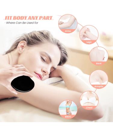 Crystal Hair Eraser - Reusable Painless Hair Removal Tool for Men and Women - Exfoliation Magic for Back, Arms, and Legs - Black - Buy Online on GoSupps.com