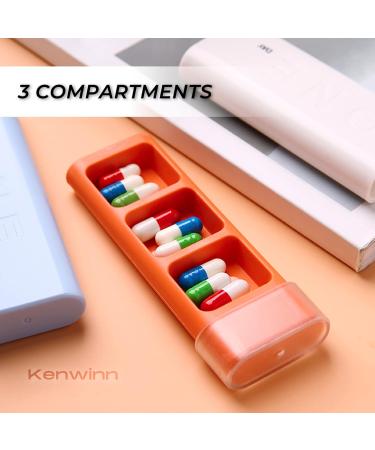 KENWINN One Day Pill Box - Daily Medicine Organizer for Prescriptions Vitamins & Supplements | International Shipping Available - Buy Online on GoSupps.com
