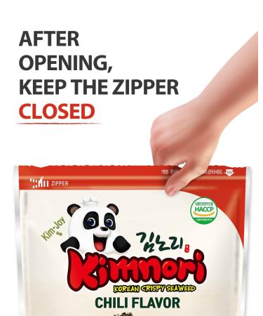 KIMNORI Jaban Korean Crispy Seaweed Flakes 4 Flavor Assortment 40g (1.41 oz.) x 4 Packs - Original, Chili, Seafood, Barbecue | Premium Natural Laver for KETO VEGAN DIET | Halal, Gluten Free, Resealable Pouch - Buy Online on GoSupps.com