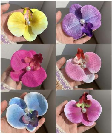 hgnxa Elegant Flower Hair Clip Unique Hair Barrettes Large Flower Acrylic Hair Clip Chic Hairpin for Weddings and Parties - Buy Online on GoSupps.com