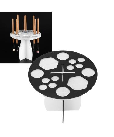 LANTRO JS Acrylic Makeup Brush Holder - Multifunctional Drying Rack with 14 Holes for Perfect Makeup Organization | International Shipping Available - Buy Online on GoSupps.com