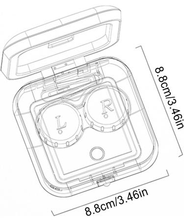 Portable Contact Lens Cleaning Case & System | 360-Degree Cleaner with LED Mirror & Tweezers - Deep Clean & Multicolor Options - Buy Online on GoSupps.com