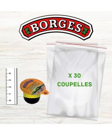 BORGES | 30 Balsamic Vinegar Dressing Cups | Individual Servings of 20 ml - Buy Online on GoSupps.com