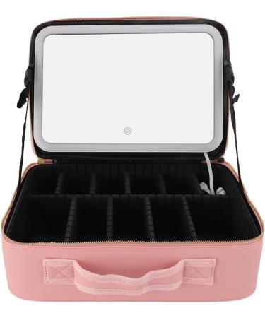 Travel Make-Up Bag with Illuminated Mirror | Waterproof Cosmetic Organizer for Women - Buy Online on GoSupps.com
