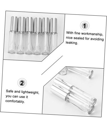 10 pi ces Lot de Tubes de Lip Gloss Argent s Creux pour DIY Contenants tanches et Flacons Rechargeables et Compactes pour Maquillage Portable - Buy Online on GoSupps.com