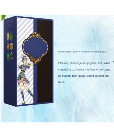 Natural Botanical Hair Dye New Botanical Bubble Hair Dye 30ml 10 packs/box Natural Botanical Hair Dye Botanical Bubble Hair Dye (Black Teal 1 boxes) Black Teal 3 ml (Pack of 10) - Buy Online on GoSupps.com