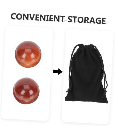 Buy Gleavi 6 Pcs Wooden Health Balls for Acupuncture & Muscle Massage | Chinese Rolling Balls - 5x5 cm - Buy Online on GoSupps.com