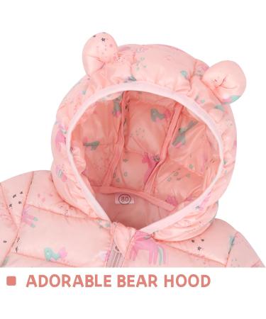 Pink Rabbit Baby Puffer Jacket | Toddler Winter Coat for Boys and Girls 4-5 Years - Buy Online on GoSupps.com
