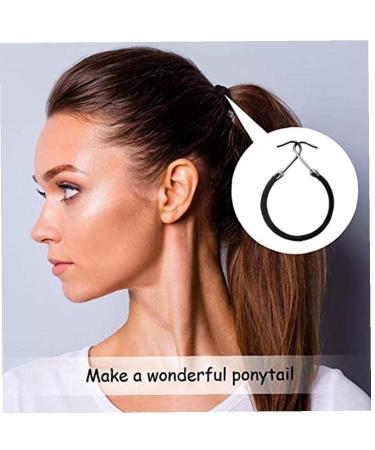 10 Pcs Horse Chant Rubber Elastic Hook Hair Bands - Premium Hair Jewelry & Styling Tools for Women - Buy Online on GoSupps.com