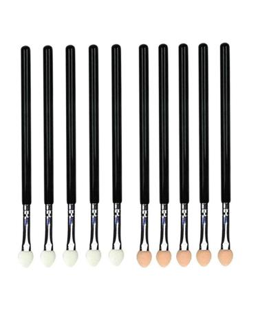 10x Reusable Long Handle Eyeshadow Sponge Applicators