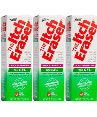 The Itch Eraser Max Strength Gel   Steroid-Free Anti-Itch Gel with Antihistamine for Fast Itch Relief