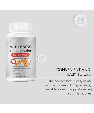 Teeth Whitening Powder 80g Powdered Toothpaste for Whitening Fresh Teeth Protection Suitable for Women and Men for Daily Use Travel Dental Care - Buy Online on GoSupps.com