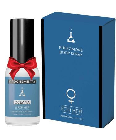 Pheromones For Women (OCEANA) Body Spray - Elegant Ultra Strength Organic Human Pheromones Fragrance Body Spray 50mL - Human Grade Pheromones to Attract Men