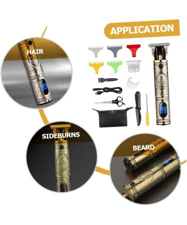 Minkissy 2 Sets Men's Cordless Electric Trimmer Kit - Hair Grooming Clipper & Beard Edger - Stainless Steel Nose & Facial Trimmers for Men - Buy Online on GoSupps.com