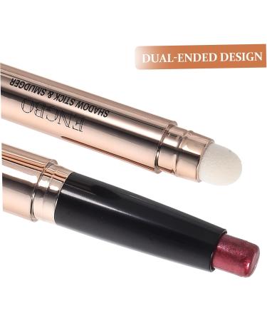 DRESSOOS Eyeshadow Stick Eye Shadow Pencil Eyeshadow Crayons Eye Makeup Brightener Stick Girl Highlighter Double Head 1 count (Pack of 1) Picture 2 - Buy Online on GoSupps.com