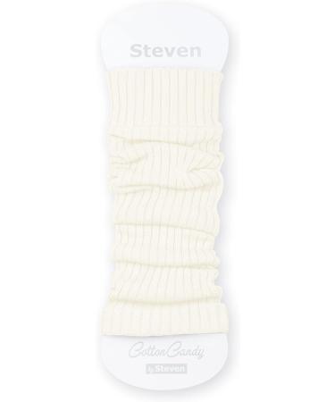 STEVEN Girl Cotton Calf Leg Warmers - Rollable & Stylish for Young Dancers in Cream - Buy Online on GoSupps.com
