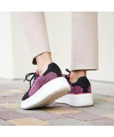 OrthoComfoot Women's Arch Support Walking Shoes - Dark Red - Size 8W - Buy Online on GoSupps.com