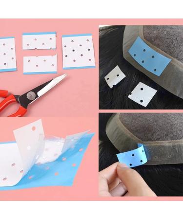 Soeudgh 8 Pieces Wig Pieces Front Lace Wig Tape Double Sided Waterproof Lace Wig Tape for Wigs Mopped Wigs Hair Extension Pieces Easy Install - Buy Online on GoSupps.com