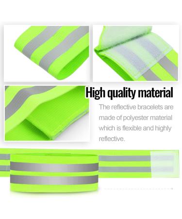 O-kinee Reflective Ligaments | Self-Adhesive Reflector Tape & Safety Band for Joggers & Cyclists - 4 Pack Gray Green - Buy Online on GoSupps.com