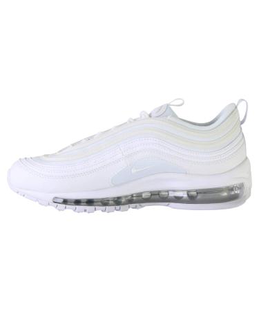 Nike Men's Air Max 97 (Gs) Athletics Shoes 40 EU White White Metallic Silver 000