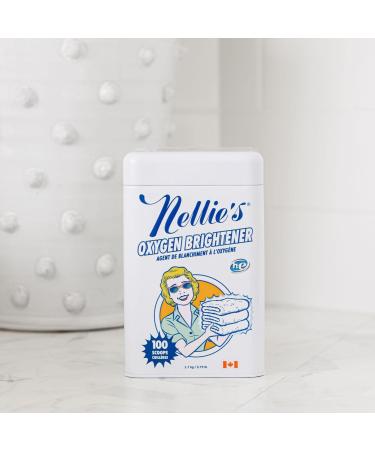 Nellie's All-Natural Oxygen Brightener Tin - 2 Pack | Eco-Friendly Laundry Solution | International Shipping Available - Buy Online on GoSupps.com