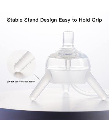 Reidio Silicone Self Feeding Baby Bottle - Wide Caliber, Anti Colic & Anti Flatulence - 8 oz/250 mL (Pink) - Buy Online on GoSupps.com