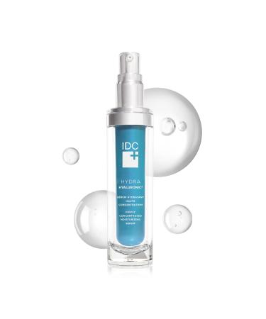 IDC Dermo Hydra Hyaluronic Moisturizing Serum - 1 fl oz - Hydration Serum for Face Eyes And Neck Wrinkles - Anti Aging Hyaluronic Acid Moisturizer Facial Serum - Anti Wrinkle Skin Care Products