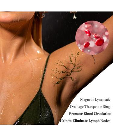 Jecanori Adjustable Copper Magnetic Lymphatic Drainage Rings - Silver Love Heart Gift - Buy Online on GoSupps.com