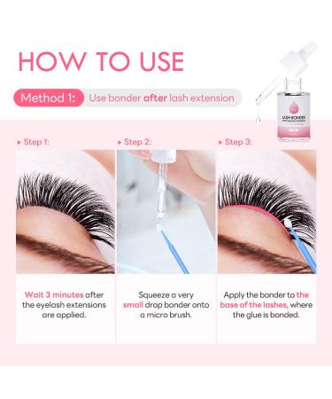 Eyelash Bonder & Sealer - 20ml Peach | Accelerate Adhesive Drying & Extend Hold for Extensions - Buy Online on GoSupps.com