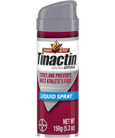 Generic Tnactin Best Itch and Burning Relieves Athletes Foot Anti-fungal Liquid Spray (Pack of 2) Grey Top
