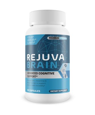 Rejuva Brain- Advanced Cognitive Support- Enriched w/L-Glutamine & Bacopa Monnieri to Support Cognitive Health and Ability