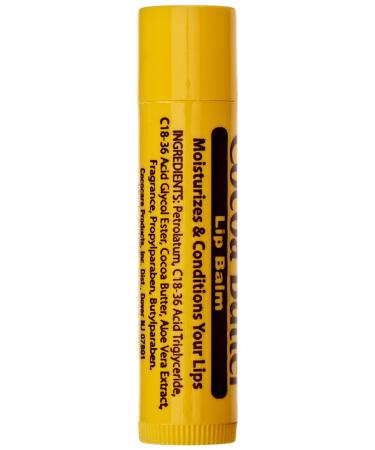 Cocoa Butter Lip Balm 0.15 oz (Pack of 6) - Moisturizing Lip Care Set - Buy Online on GoSupps.com
