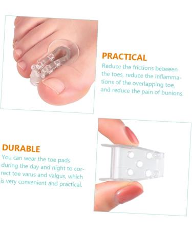 Gel Toe Separator Set - 24 Pcs Nail Art Tools for Toe Alignment and Joint Support | Bunion Care Kit with Splint Spacers for Big, Pinky, and Thumb Toes - Transparent x3pcs 5X5CMx3pcs - Buy Online on GoSupps.com