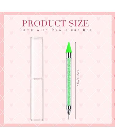 Tatuo 4 Pcs Rhinestone Picker Dotting Pen Set - Dual Ended Nail Art Tool for DIY Manicure - Crystals Wax Pencil for Gems (Blue Green Pink Purple) - Perfect for International Shipping - Buy Online on GoSupps.com